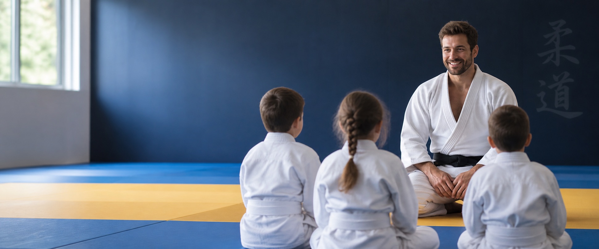 Cours de judo au club